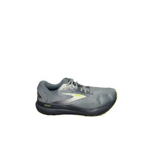 Brooks ghost Grey Running Shoe with Yellow Highlights size 9.5